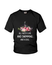 Swimming And Dog 2304 Youth T-Shirt thumbnail
