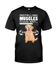 Golden Retriever Muscles Classic T-Shirt front