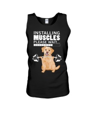 Golden Retriever Muscles Unisex Tank thumbnail