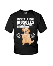 Golden Retriever Muscles Youth T-Shirt thumbnail