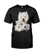 GAEA - West Highland White Terrier Running 1603 Classic T-Shirt front