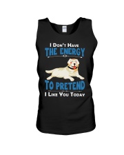 Golden Retriever Energy Unisex Tank thumbnail