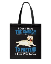 Golden Retriever Energy Tote Bag thumbnail