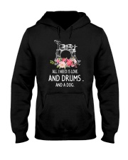 Drums And Dog 2304 Hooded Sweatshirt thumbnail