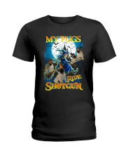 ZEUS - Pugs Shotgun - 2308 - A12 Ladies T-Shirt thumbnail