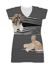 Shih Tzu Striped All-over Dress thumbnail