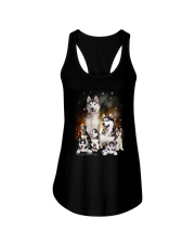 GAEA - Siberian Husky Happy Family 1904 Ladies Flowy Tank thumbnail