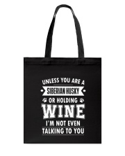 Siberian Husky Holding 2504 Tote Bag thumbnail