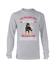 Rottweiler Telling Mom Long Sleeve Tee thumbnail