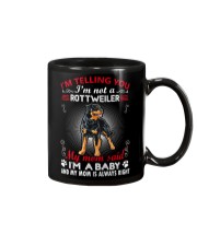 Rottweiler Telling Mom Mug thumbnail