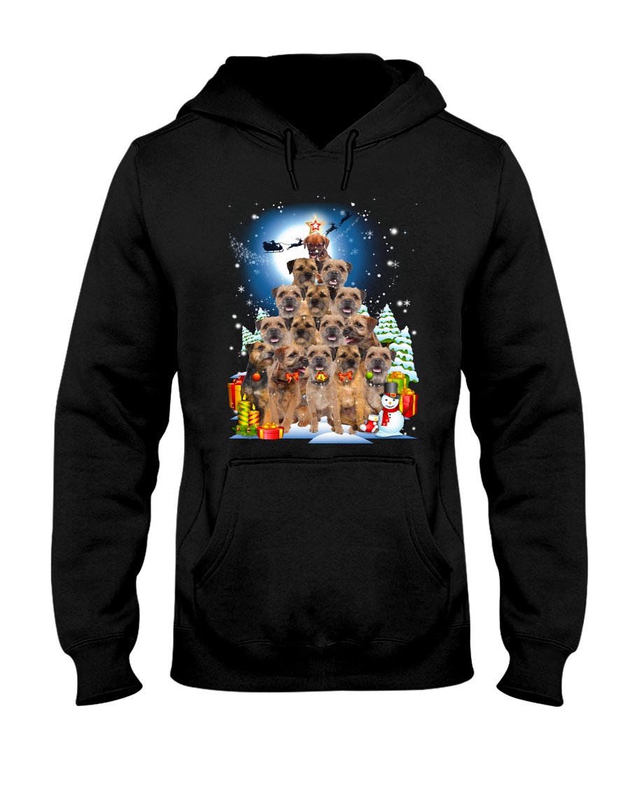 GAEA - Border Terrier Pine - 1810 - 92 Hooded Sweatshirt