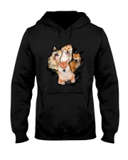 Shiba Inu Scratch - 0109 - 73 Hooded Sweatshirt thumbnail