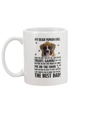 Boxer Dear Human Dad 0106 Mug back