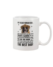 Boxer Dear Human Dad 0106 Mug front