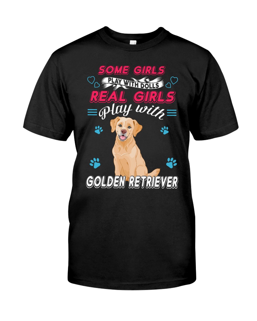 Golden Retriever Real Girl Classic T-Shirt