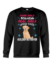 Golden Retriever Real Girl Crewneck Sweatshirt thumbnail