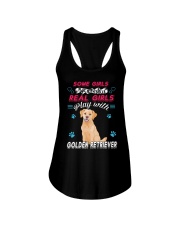 Golden Retriever Real Girl Ladies Flowy Tank thumbnail