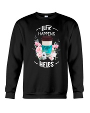 Coffee Helps 2905 Crewneck Sweatshirt thumbnail