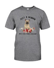 French Bulldog Love Woman 2104 Classic T-Shirt front