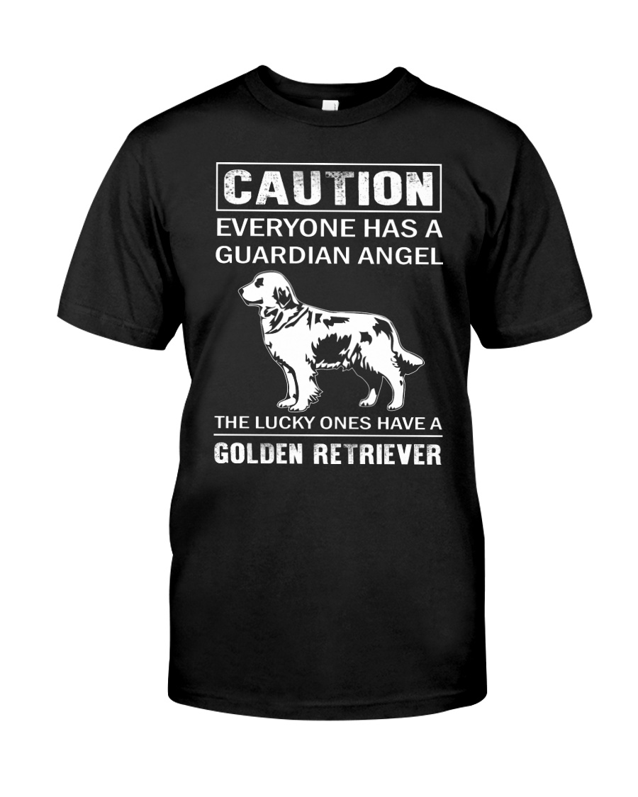 Golden Retriever Caution Classic T-Shirt
