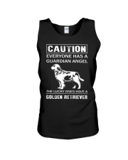 Golden Retriever Caution Unisex Tank thumbnail