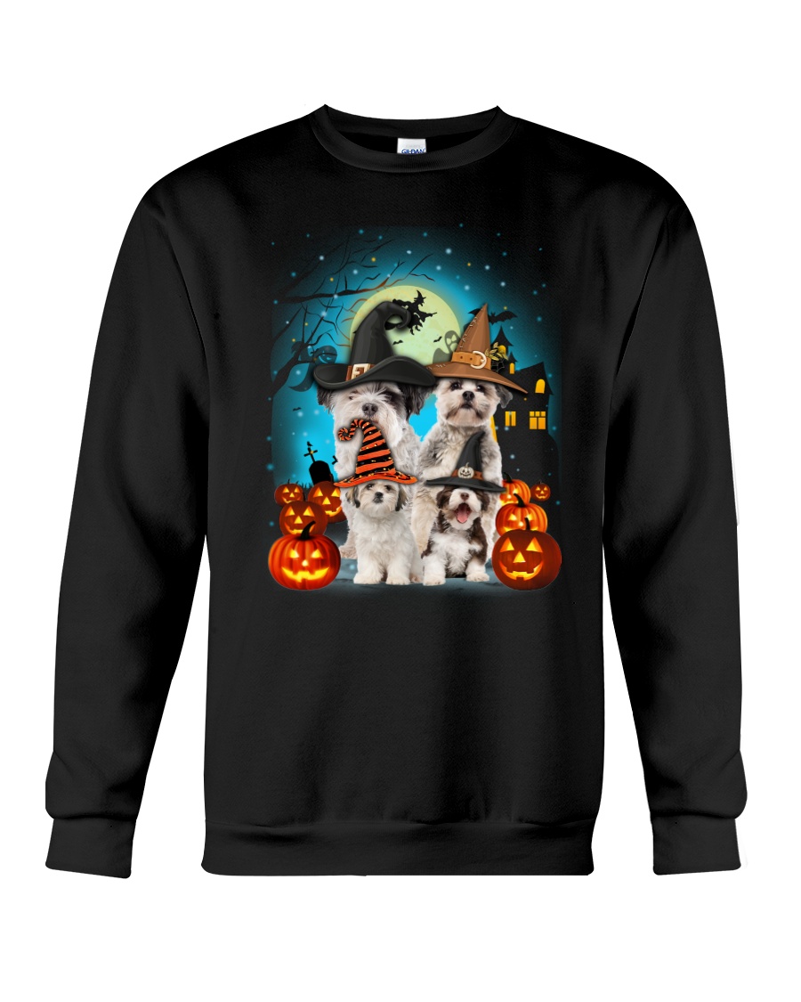 Gaea- Shih Tzu Halloween- 1508- 14 Crewneck Sweatshirt