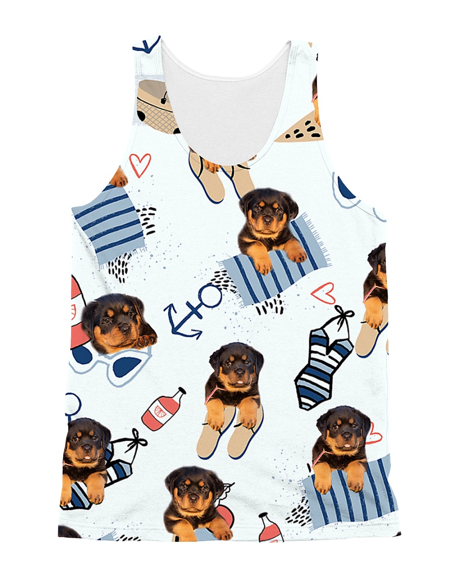 Rottweiler Summer Pattern 1406 All-over Unisex Tank