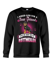 Rottweiler True Friend Crewneck Sweatshirt thumbnail