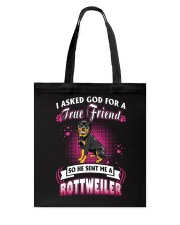 Rottweiler True Friend Tote Bag thumbnail