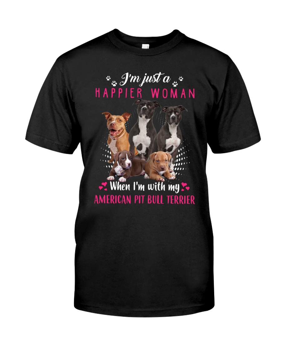 GAEA - American Pit Bull Terrier Happier 0304 Classic T-Shirt