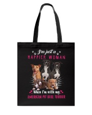 GAEA - American Pit Bull Terrier Happier 0304 Tote Bag thumbnail