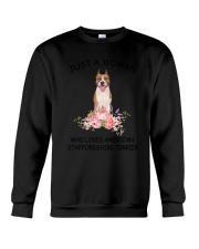 American Staffordshire Terrier Love Woman 2104 Crewneck Sweatshirt thumbnail