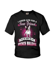 French Bulldog True Friend Youth T-Shirt thumbnail