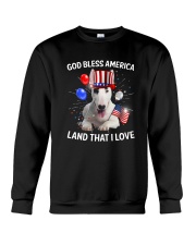 Bull Terrier I Love USA 0606 Crewneck Sweatshirt thumbnail