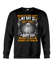 Golden Retriever Happy Face Crewneck Sweatshirt thumbnail
