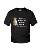 Golden Retriever Never Be Alone 1306 Youth T-Shirt thumbnail