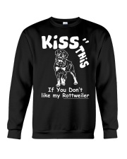 Rottweiler Kiss This Crewneck Sweatshirt thumbnail