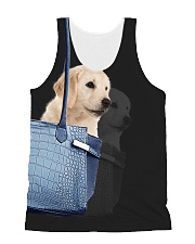 Golden Retriever In Bag 1406 All-over Unisex Tank front