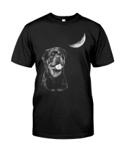 Rottweiler Moon Classic T-Shirt front