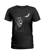 Rottweiler Moon Ladies T-Shirt thumbnail