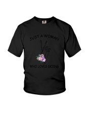 Skiing Love Woman 2104 Youth T-Shirt thumbnail