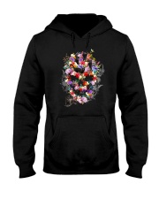 Black Cat Skull Flower 0506 Hooded Sweatshirt thumbnail