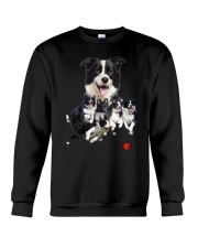 Border Collie Runnig Crewneck Sweatshirt thumbnail