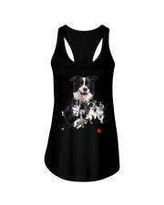Border Collie Runnig Ladies Flowy Tank thumbnail