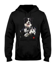 Border Collie Runnig Hooded Sweatshirt thumbnail