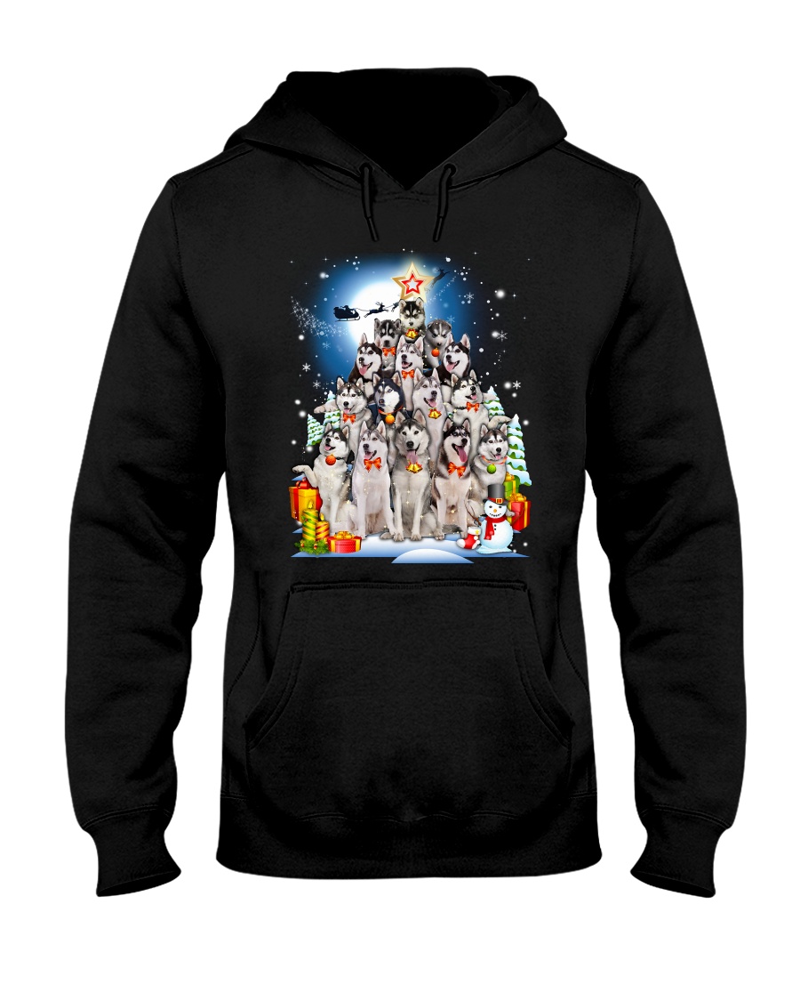 GAEA - Siberian Husky Pine - 1010 Hooded Sweatshirt