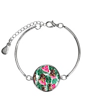 German Shepherd Watermelon 1406 Metallic Circle Bracelet thumbnail