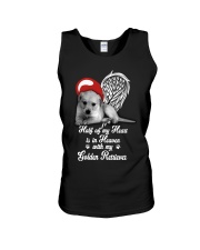 Golden Retriever Half Heart Unisex Tank thumbnail