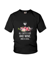 Wine And Dog 2304 Youth T-Shirt thumbnail