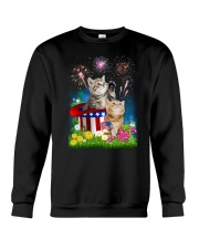 Cat USA Firework 0706 Crewneck Sweatshirt thumbnail